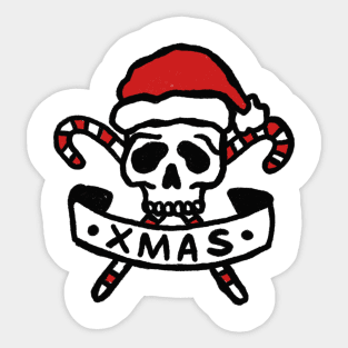 Christmas Skeleton and candys Sticker